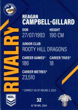 2023 NRL Traders Rivalry #32 Reagan Campbell-Gillard Back